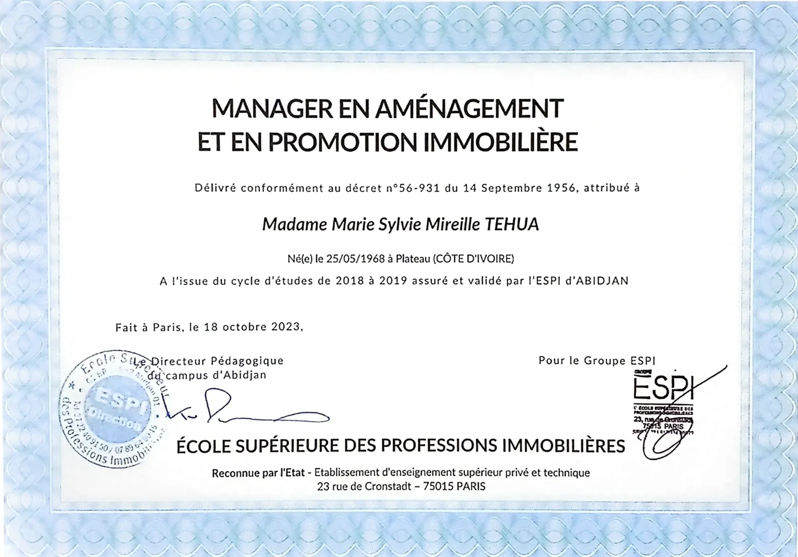Prix et distinction 2 - Les Lys de Marie